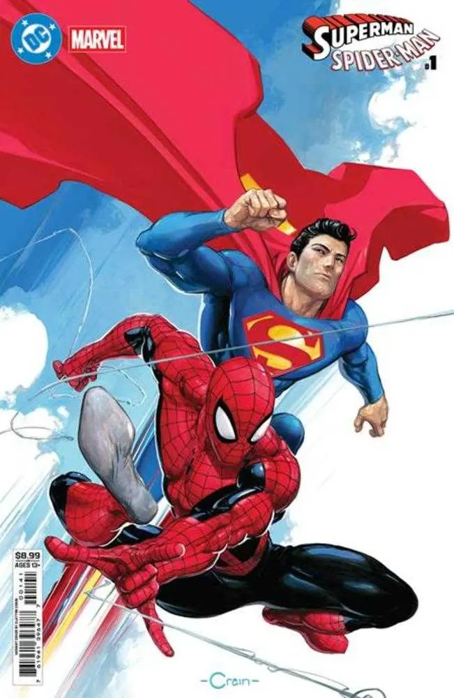 DC/Marvel: Superman/Spider-Man #1 (One Shot) Cover D Clayton Crain Card Stock Variant