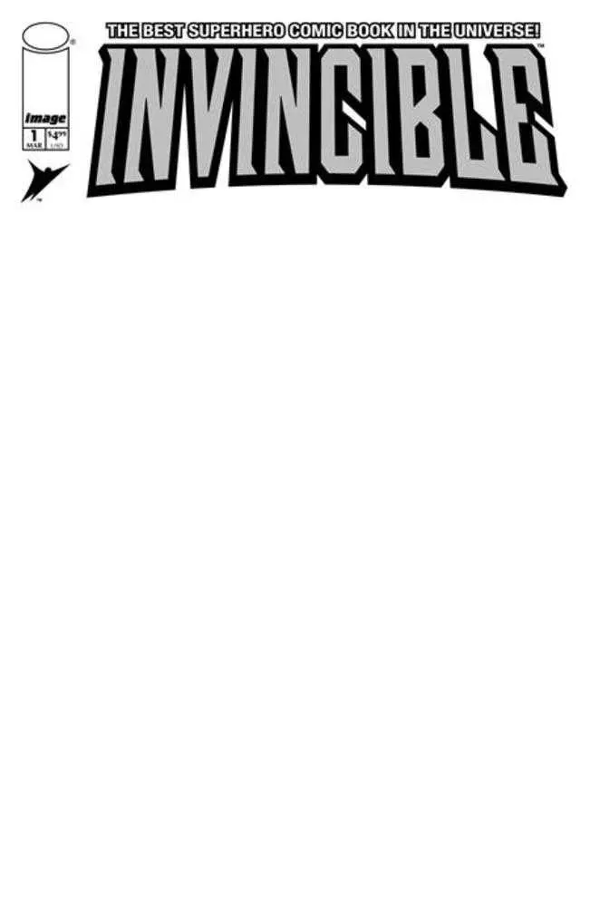 Invincible Foil Edition #1 Reprint Cover D Blank Sketch Variant