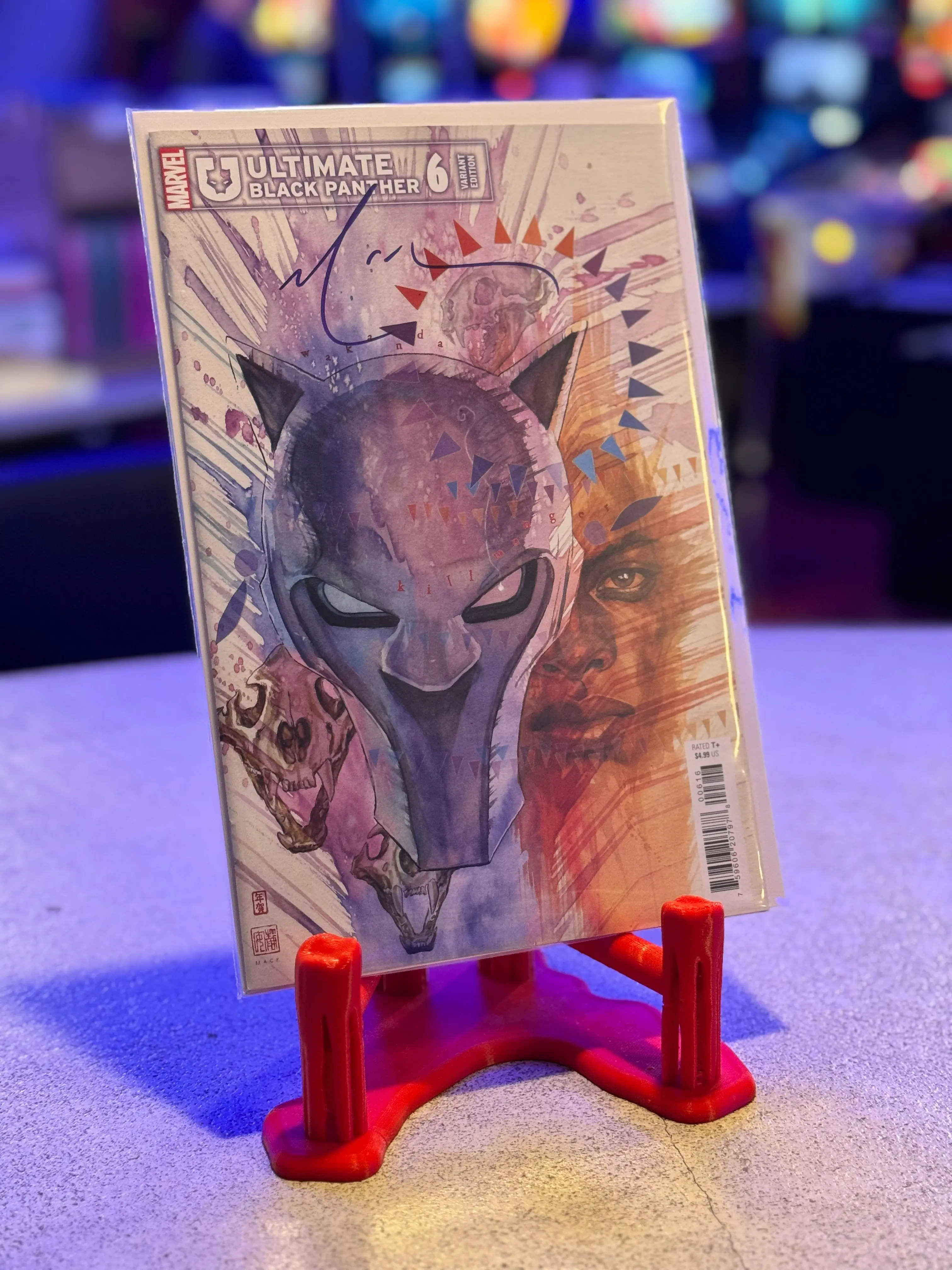 Ultimate Black Panther #6 David Mack Variant - Signed by David Mack - Image 2