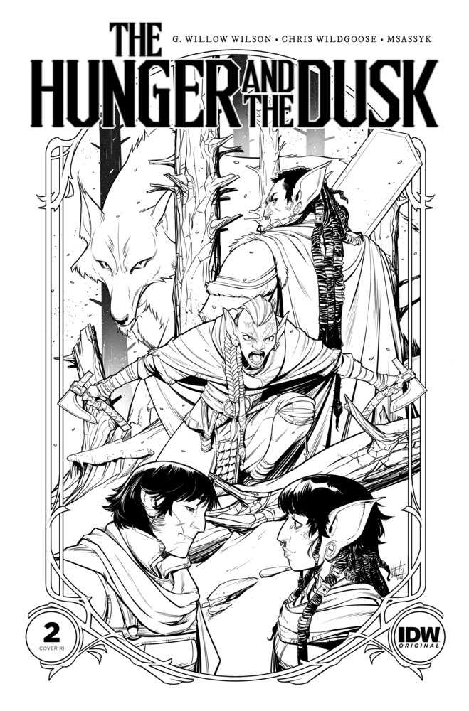The Hunger And The Dusk #2 Variant Ri (25) (Wildgoose Black & White) - Image 2