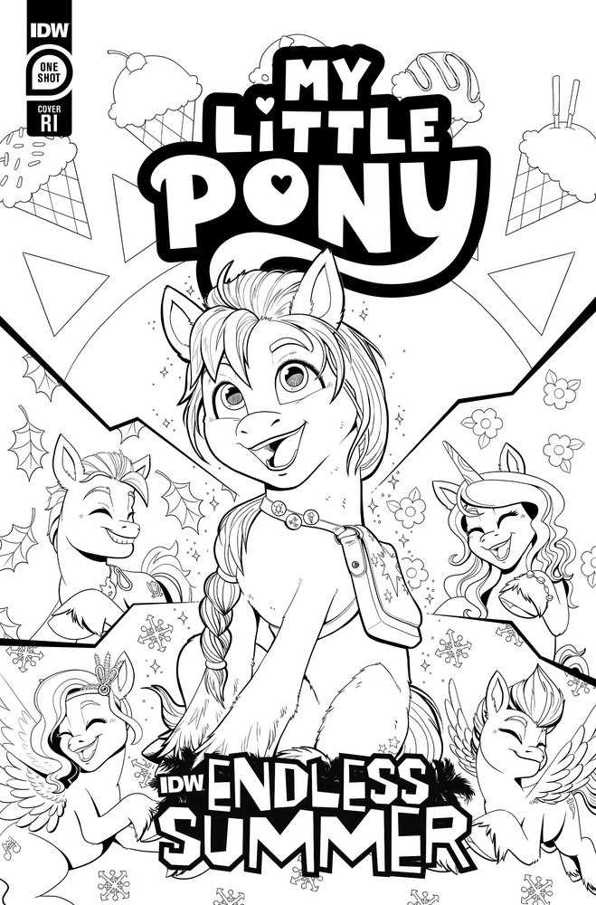 Idw Endless Summer--My Little Pony Variant Ri (10) (Coloring Book Variant) - Image 2
