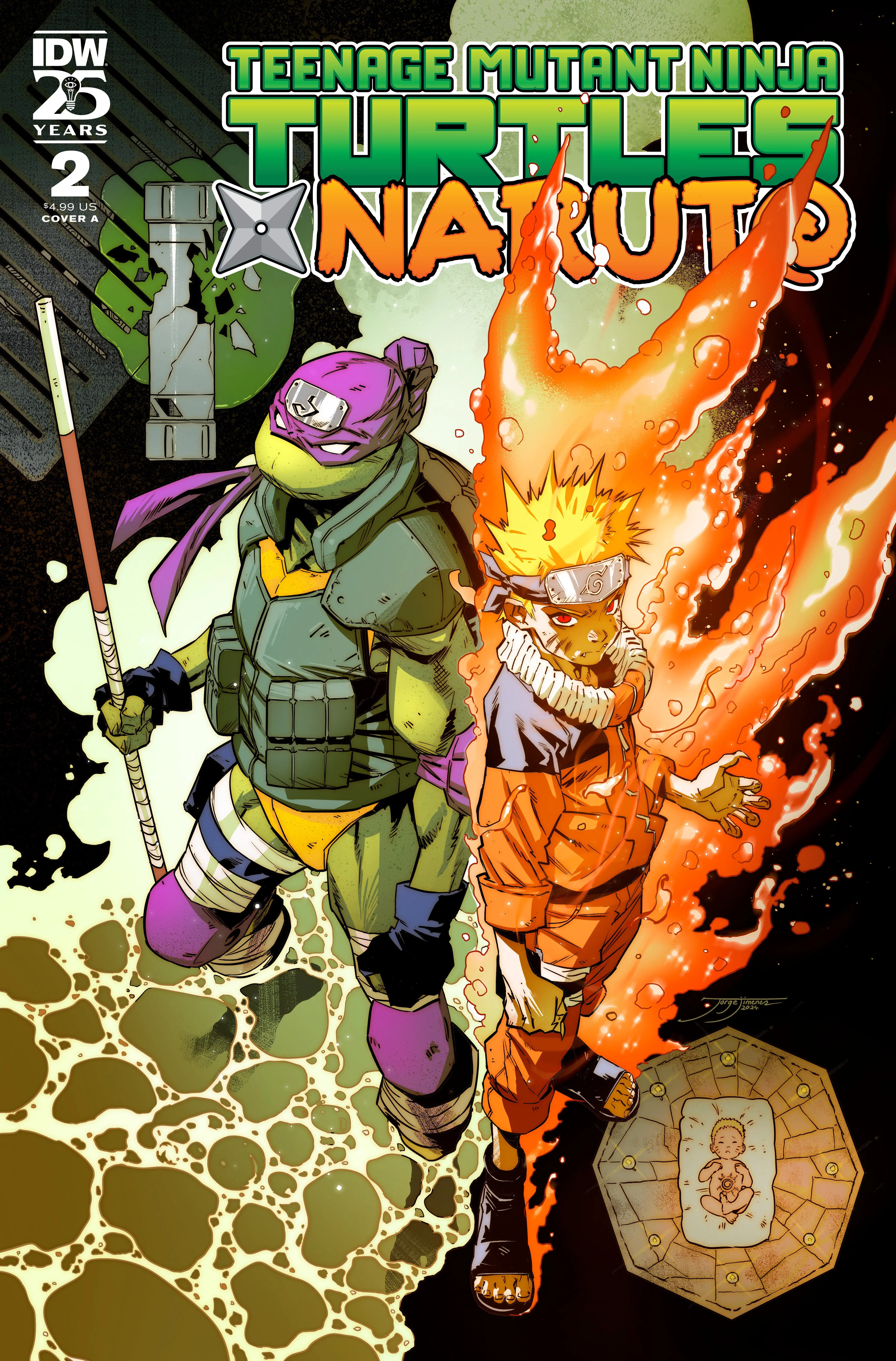 Teenage Mutant Ninja Turtles X Naruto #2 Cover A (JiméNez) - Image 2