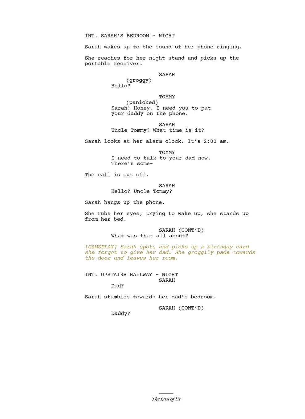 The Last Of Us: Part I And Part II Scripts - Image 6
