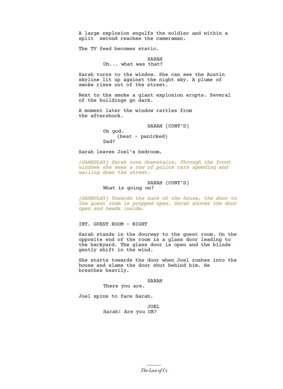 The Last Of Us: Part I And Part II Scripts - Image 8