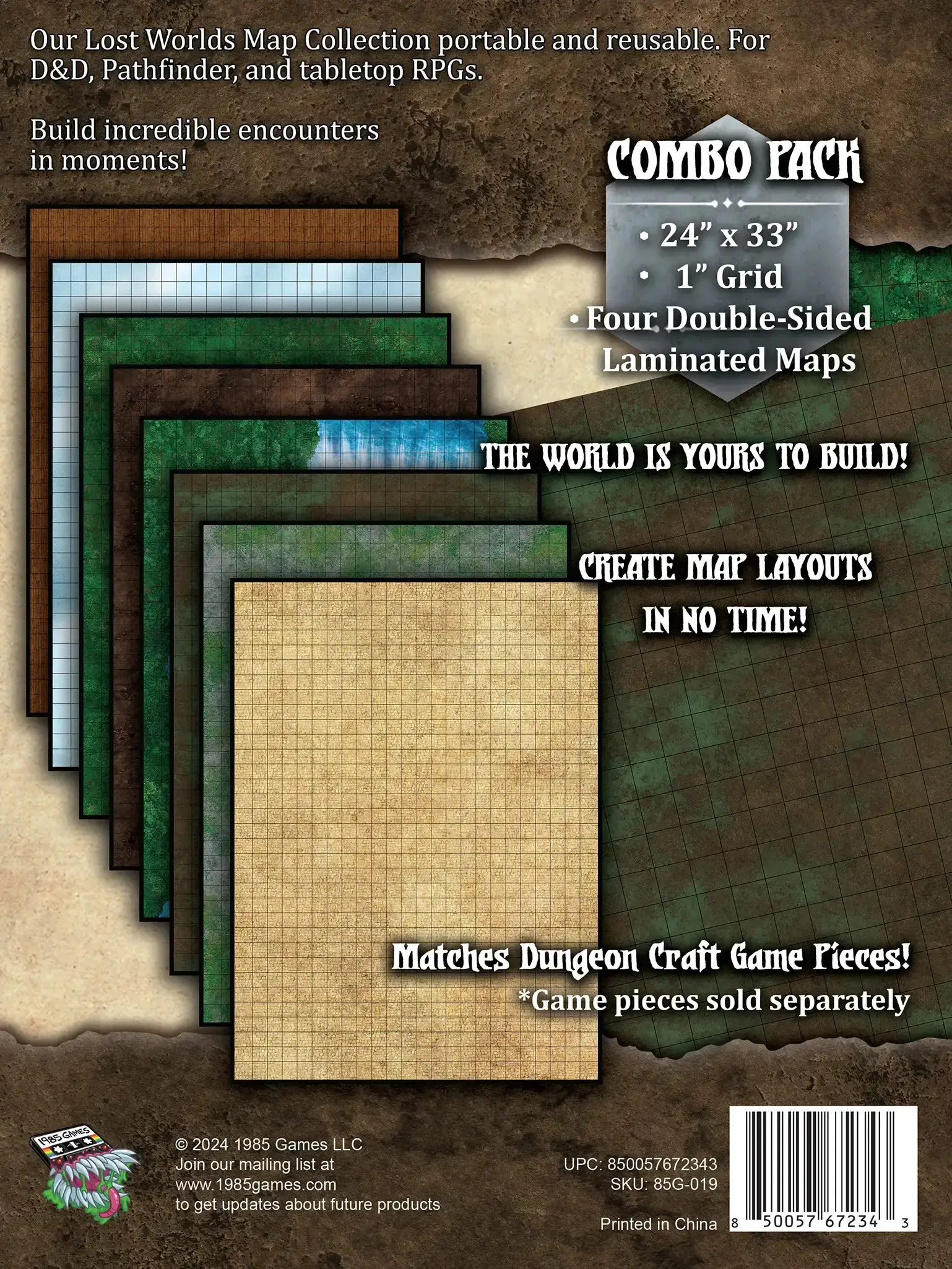 BattleMap: Lost World 4 Map Pack - Image 2