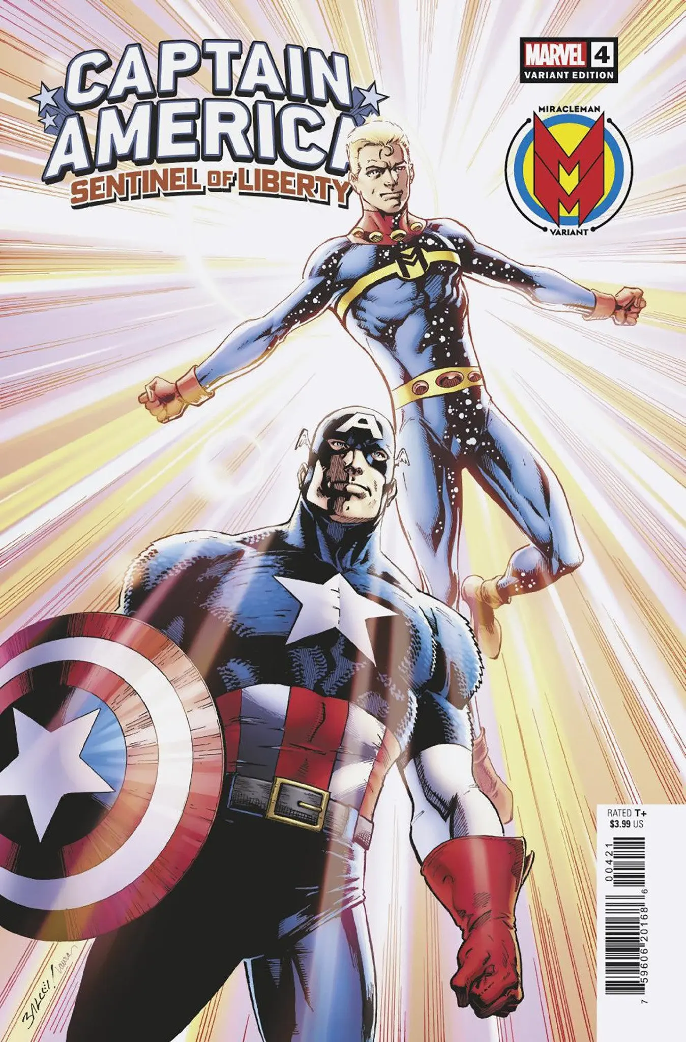 Captain America: Sentinel Of Liberty 4 Bagley Miracleman Variant - Image 2