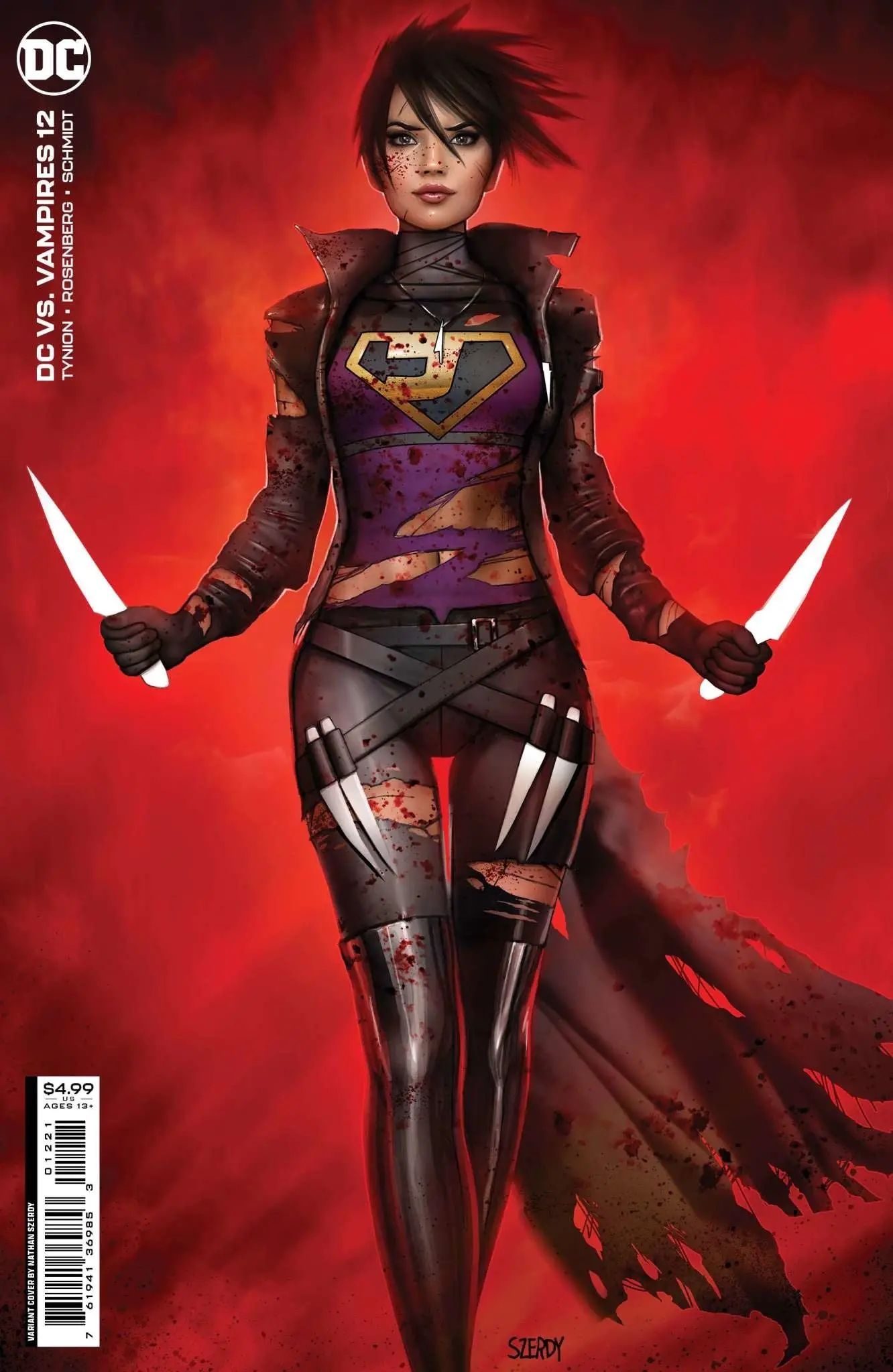 Dc Vs Vampires #12 (Of 12) Cvr B Nathan Szerdy Card Stock Var