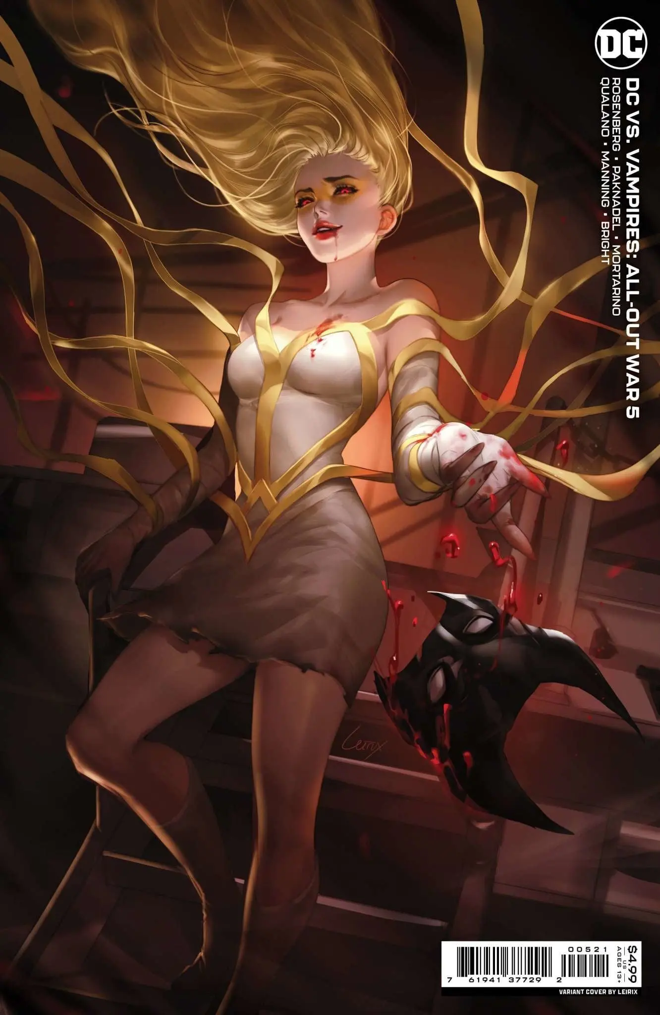 DC vs Vampires All-Out War #5 (Of 6) Cvr B Lesley Leirix Li Card Stock Var