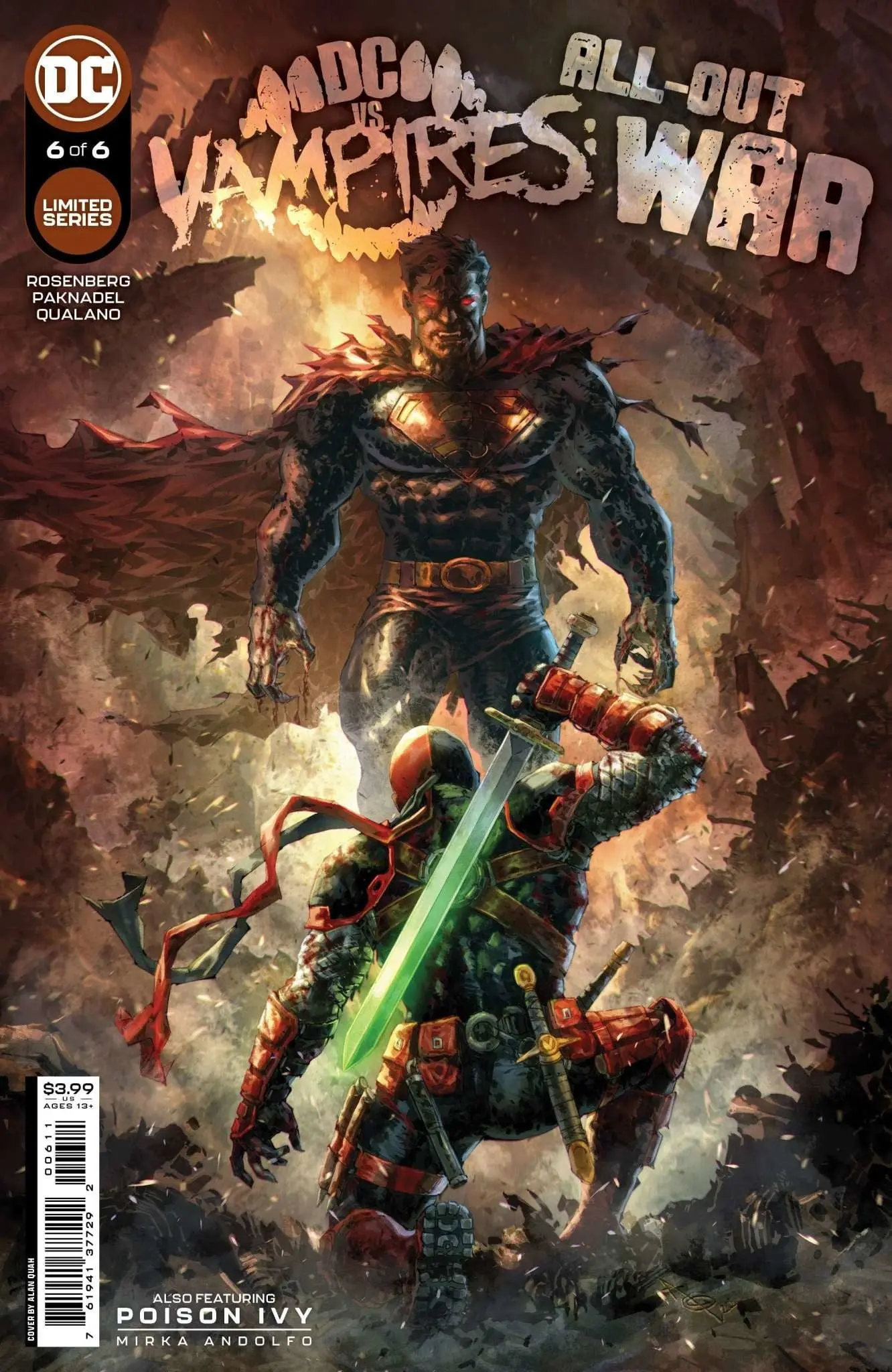 DC Vs Vampires All-Out War #6 (Of 6) Cvr A Alan Quah