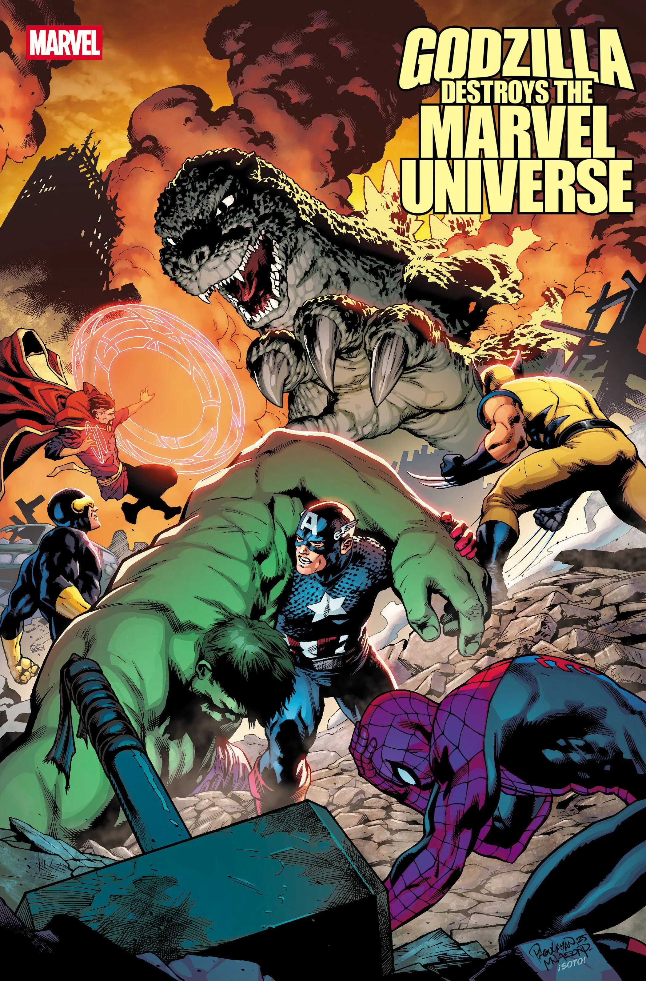 Godzilla Destroys The Marvel Universe #5 - Image 2