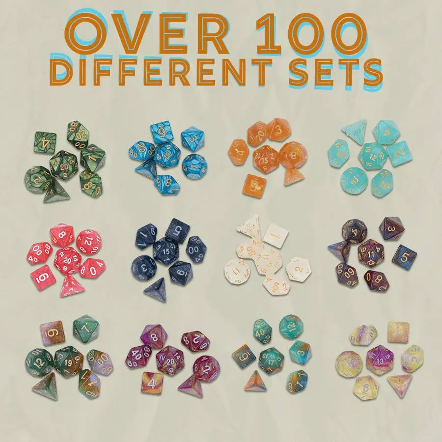 Mystery Dice - full set of 7 Polyhedral Dice - Image 4