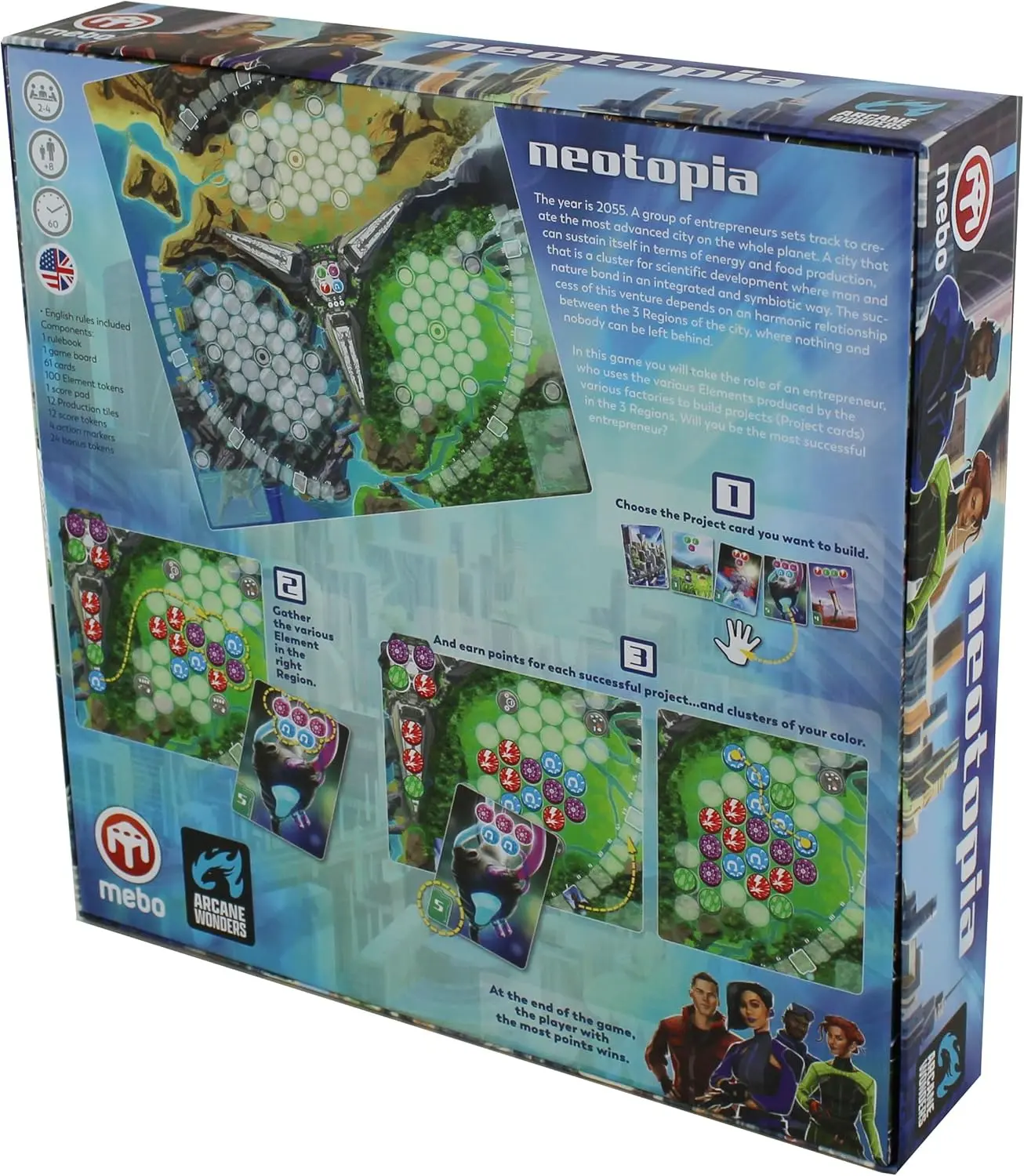 Neotopia by Arcane Wonders, Strategy Board Game - Image 3