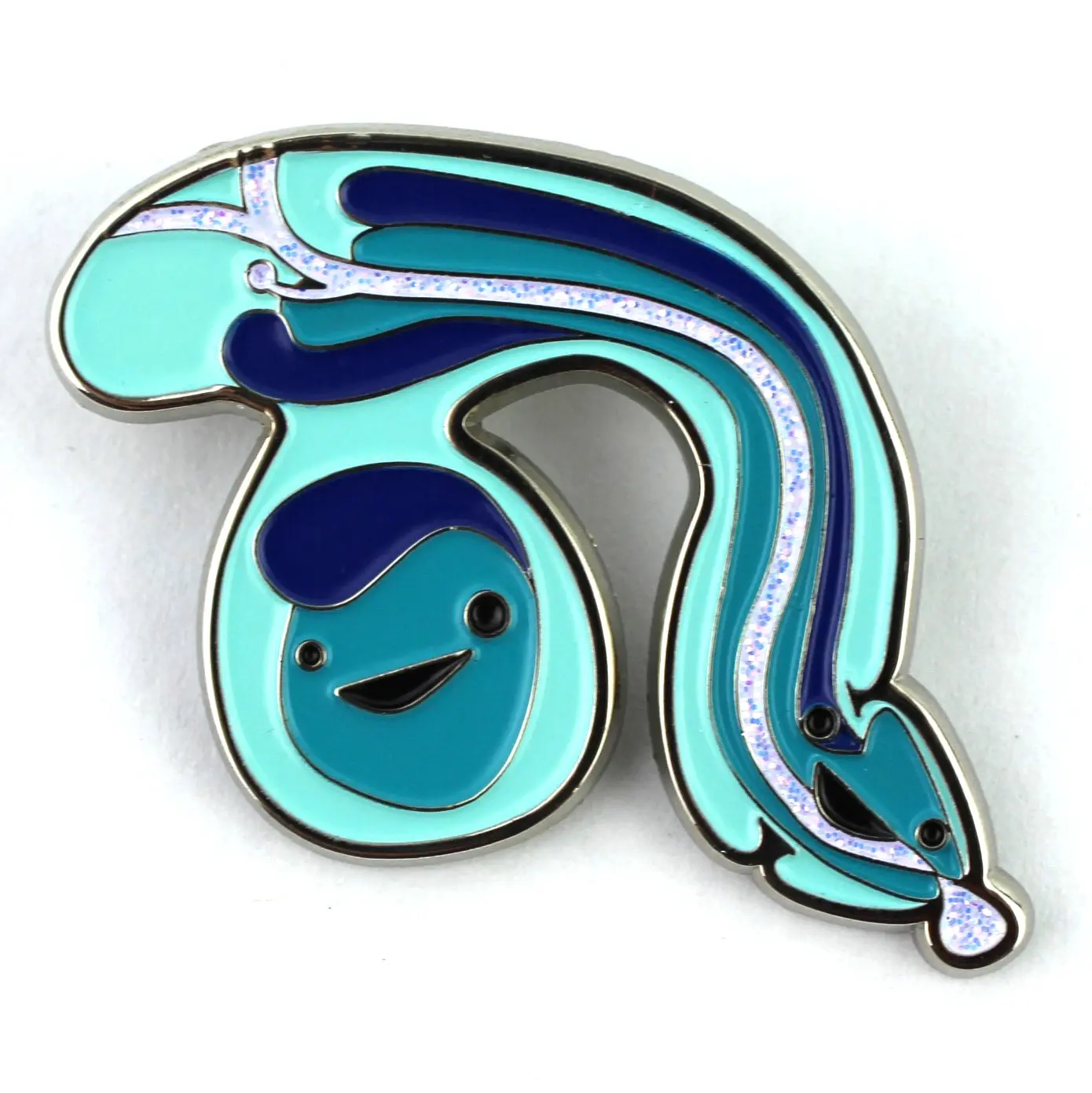Penis Sparkly Enamel Lapel Pin - Stand and Deliver - Image 2