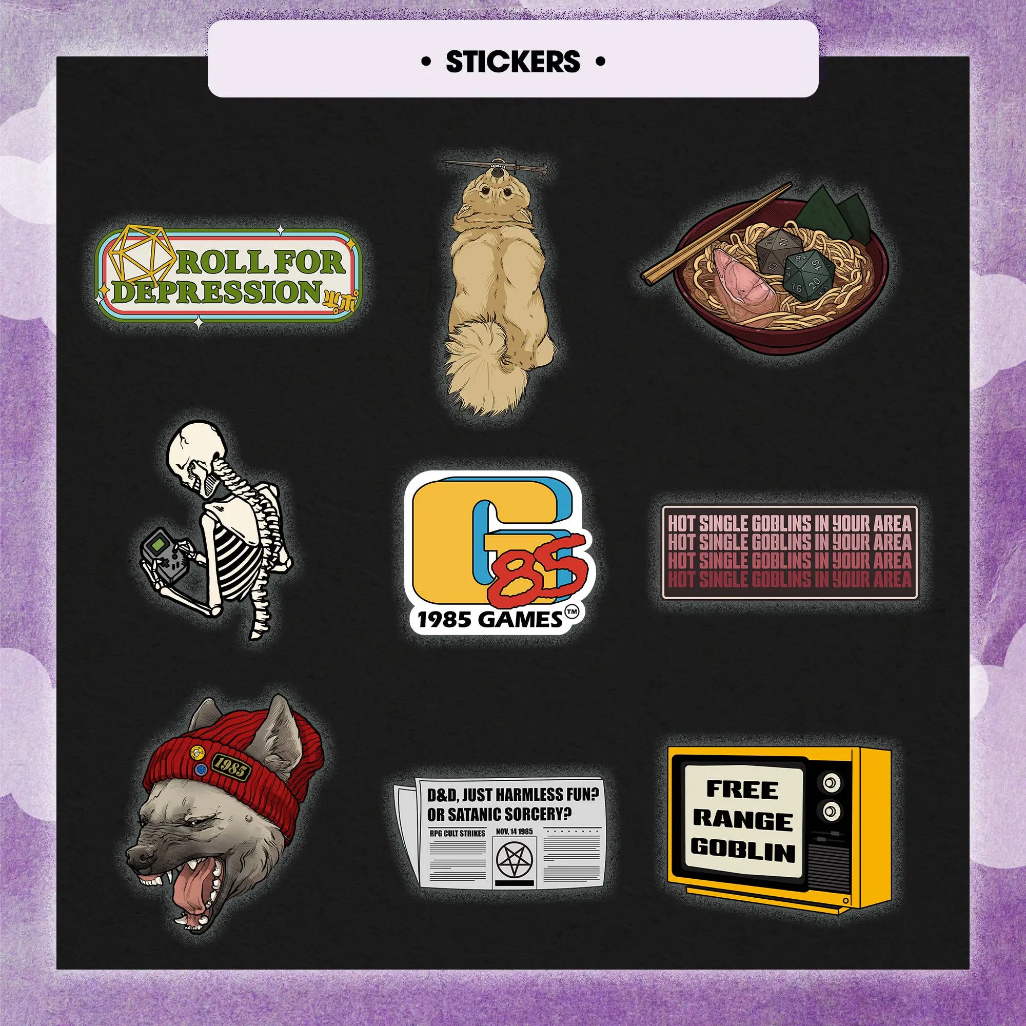 Premium Mystery Dice - 7 Polyhedral Dice, D&D Pin & Sticker - Image 3