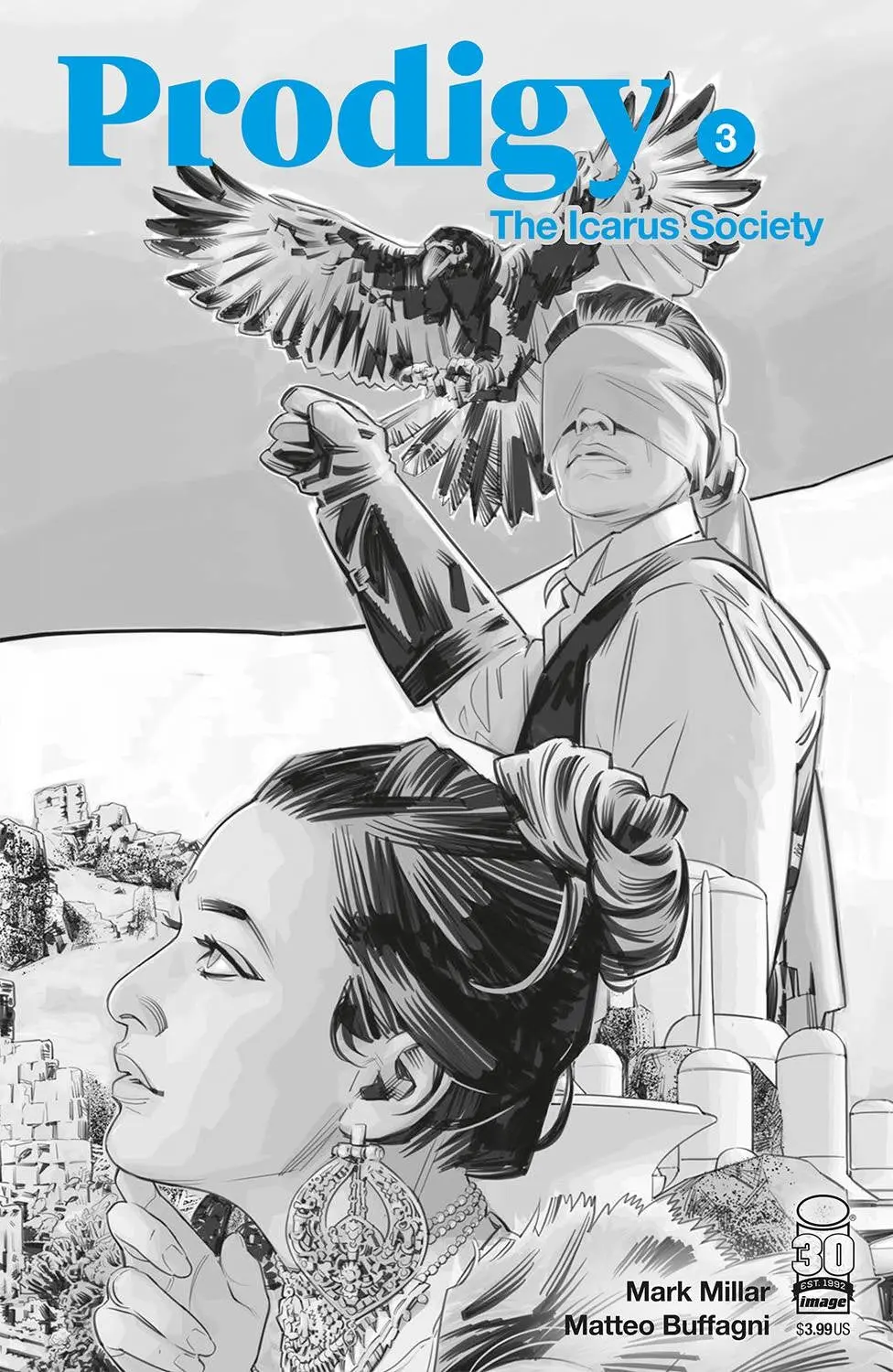Prodigy Icarus Society #3 (Of 5) CVR B Buffagni B&W (MR)