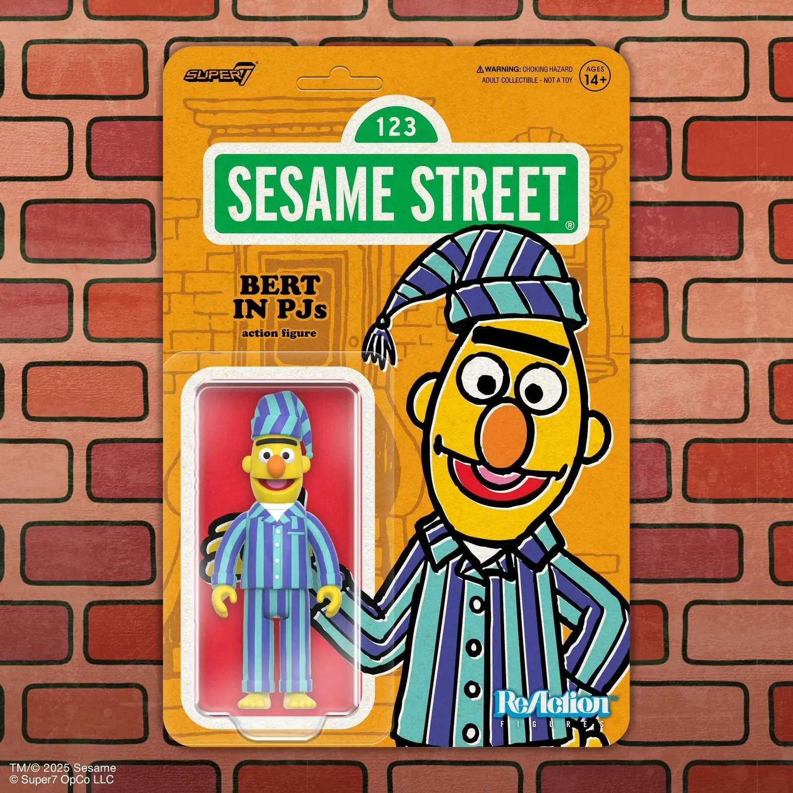 Sesame Street ReAction Wave 6  Bert (PJs) - Image 2