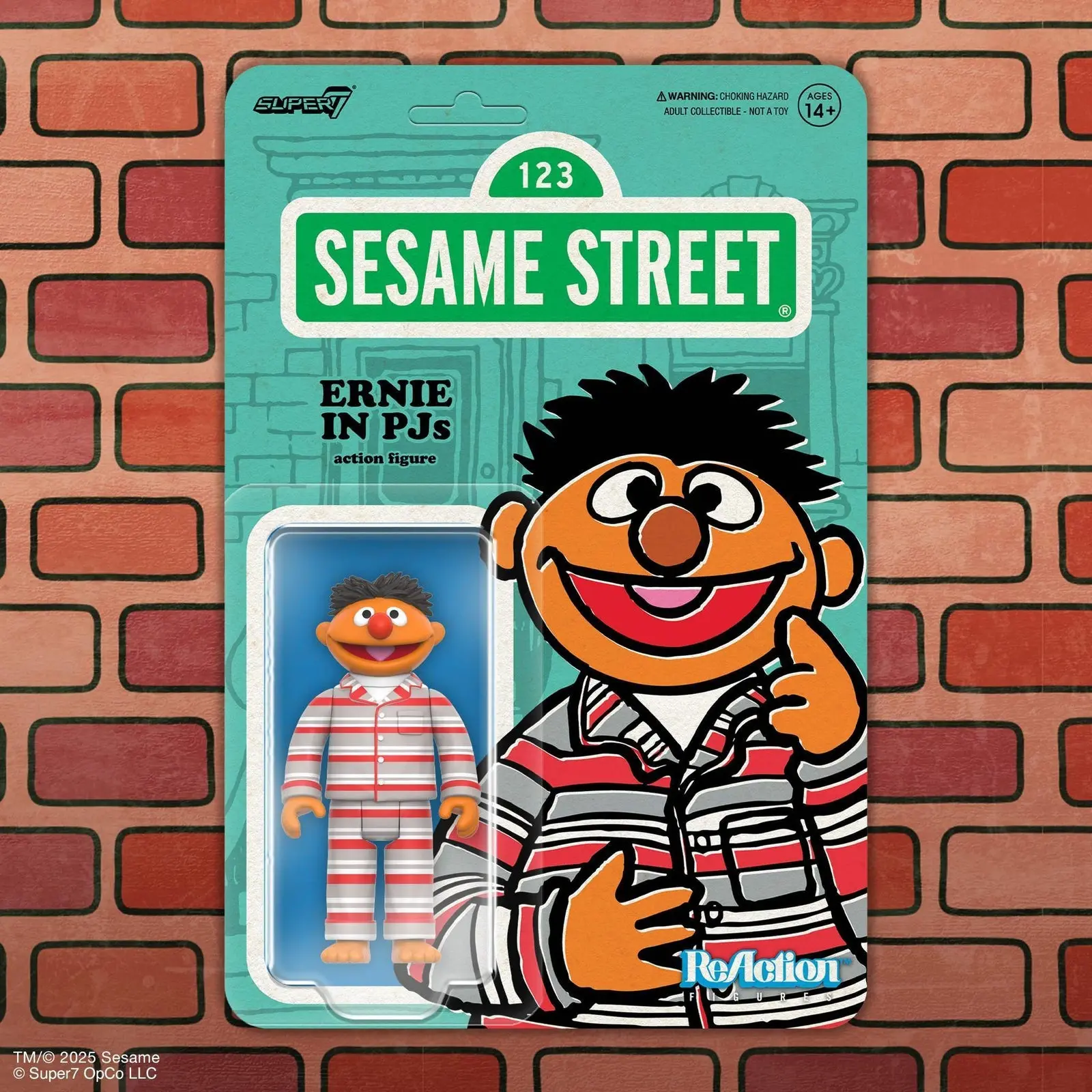 Sesame Street ReAction Wave 6  Ernie (PJs) - Image 2