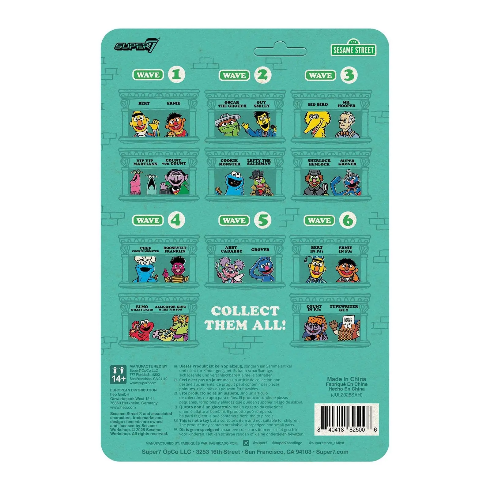 Sesame Street ReAction Wave 6  Ernie (PJs) - Image 4