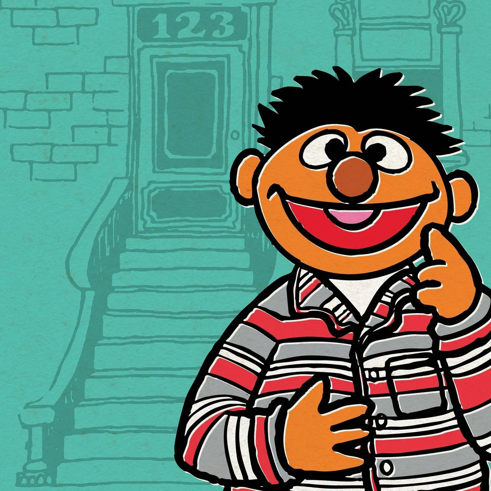 Sesame Street ReAction Wave 6  Ernie (PJs) - Image 5