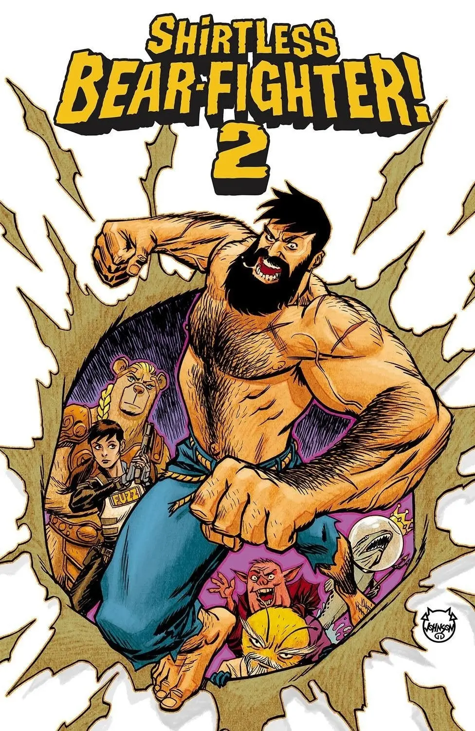 Shirtless Bear-Fighter 2 #1 (Of 7) Cvr A Johnson - Image 2