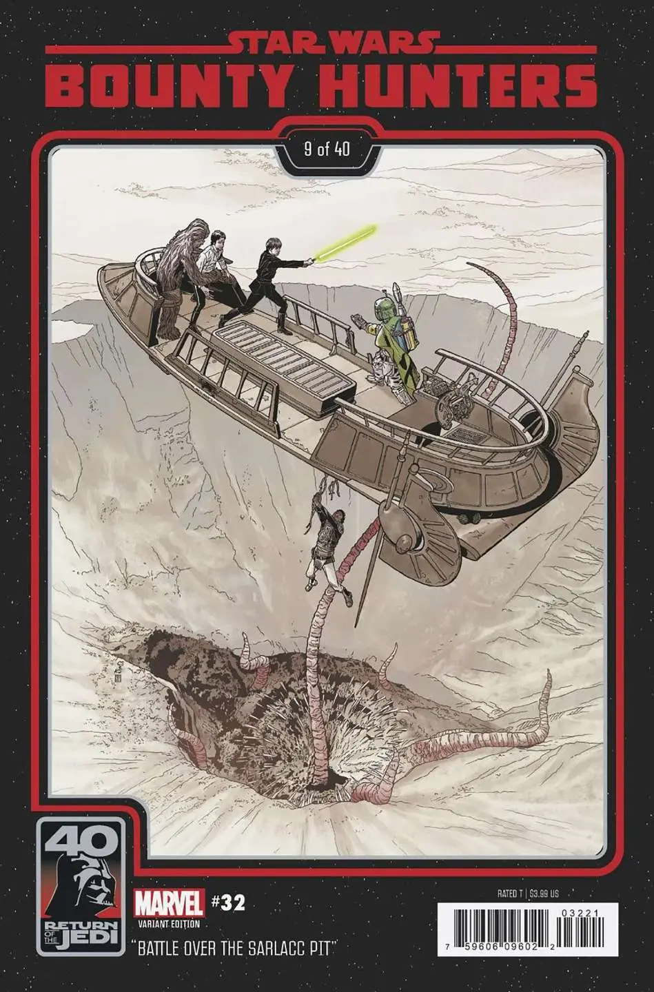Star Wars: Bounty Hunters 32 Sprouse Return Of The Jedi 40Th Anniversary Variant - Image 2