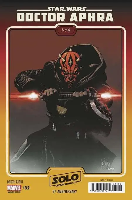 Star Wars: Doctor Aphra 32 Leinil Yu Darth Maul Solo 5th Anniversary Movie Variant - Image 2