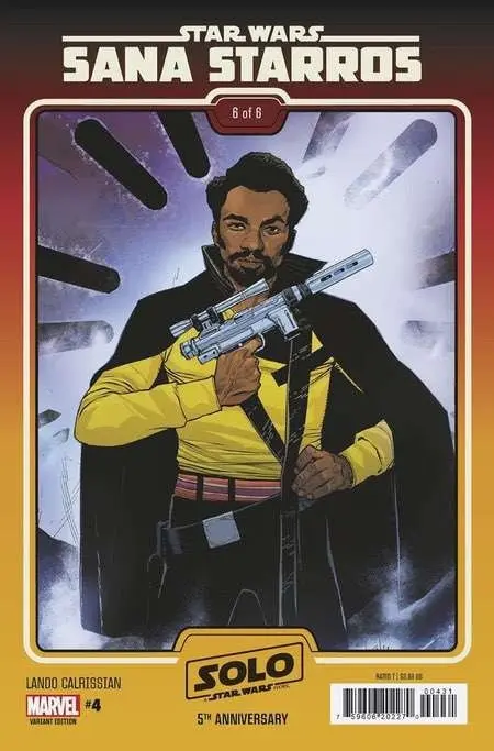 Star Wars: Sana Starros 4 Leinil Yu Lando Solo 5th Anniversary Movie Variant
