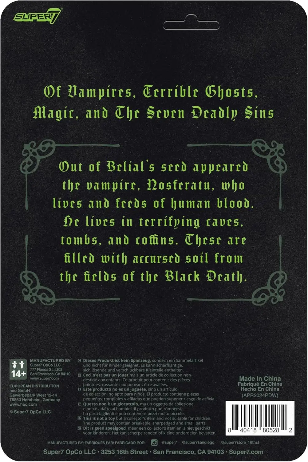 Super 7 Nosferatu Reaction Figures -Nosferatu (Film Poster) - Image 3