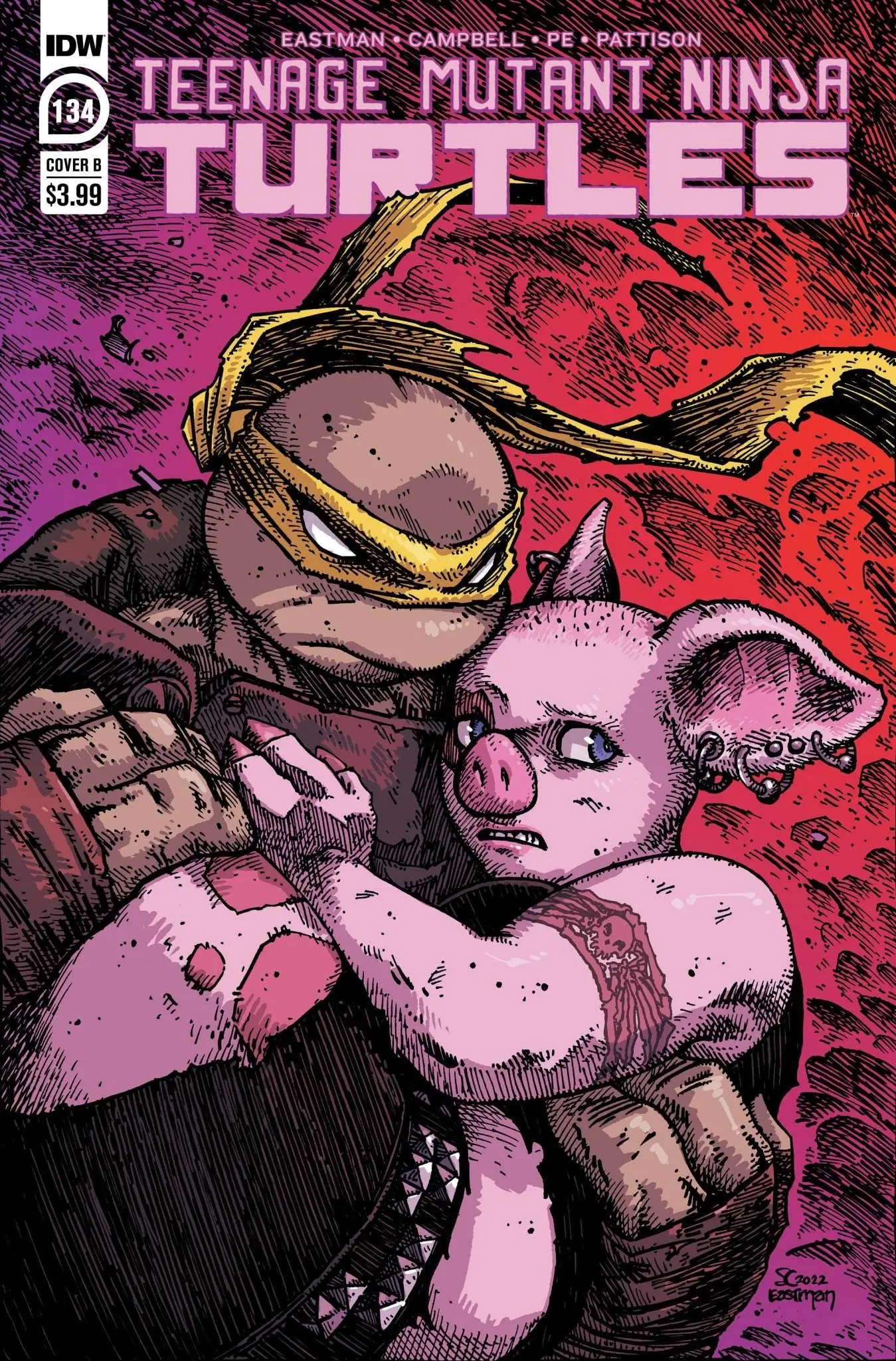 Teenage Mutant Ninja Turtles (2011-2024) #134 Variant B (Eastman)