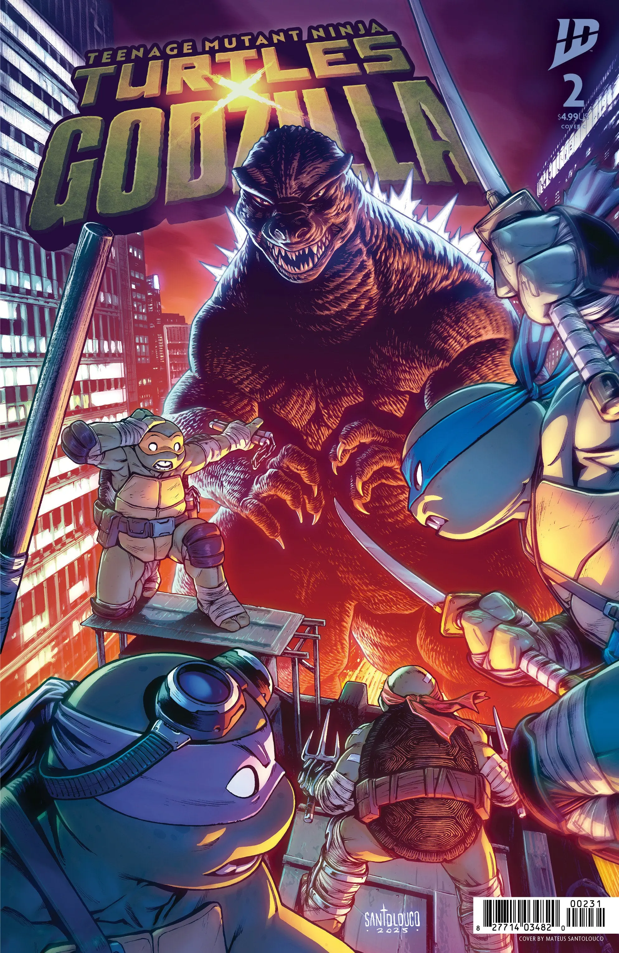 Teenage Mutant Ninja Turtles X Godzilla #2 - Image 3