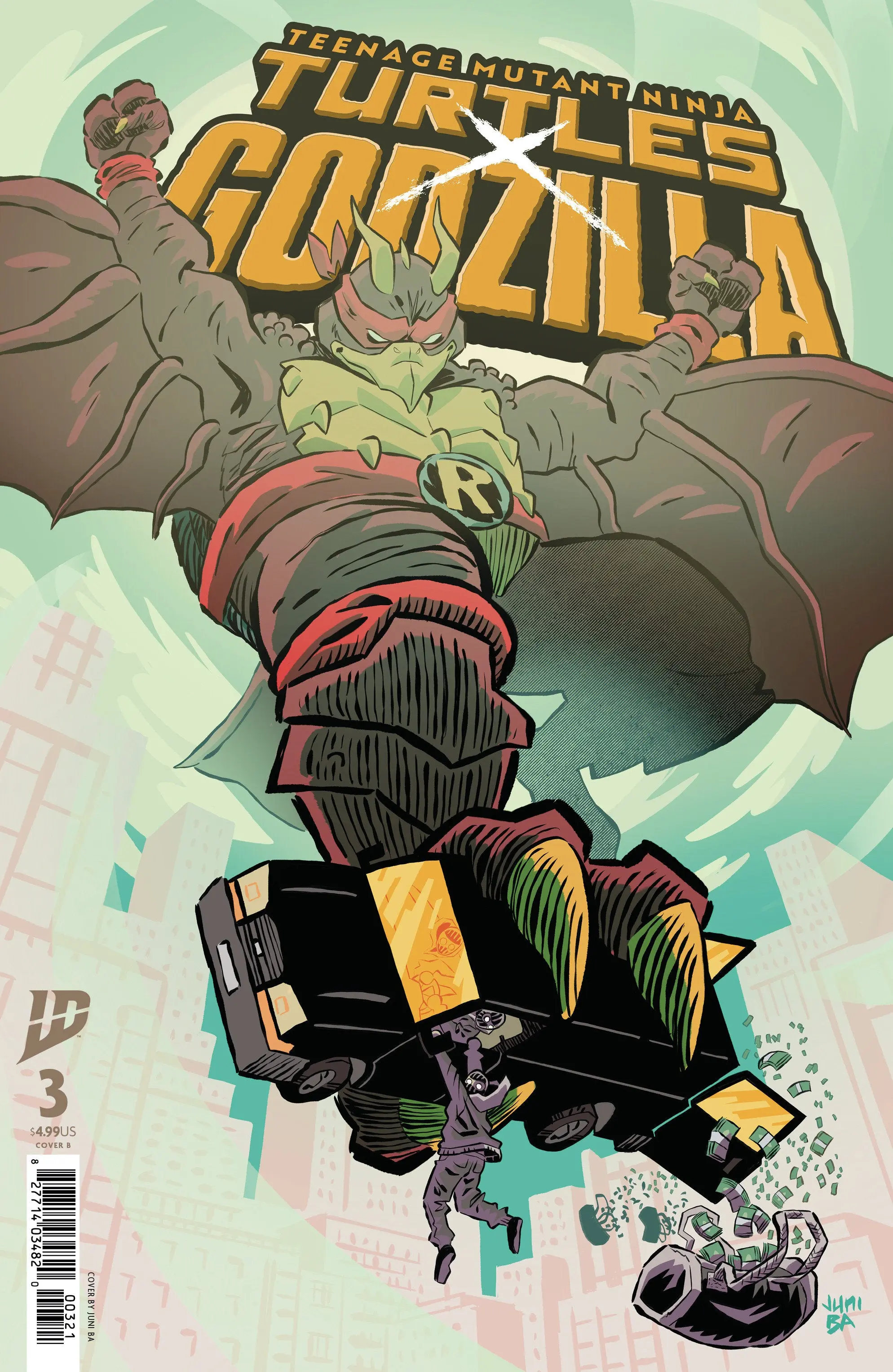 Teenage Mutant Ninja Turtles X Godzilla #3 - Image 2